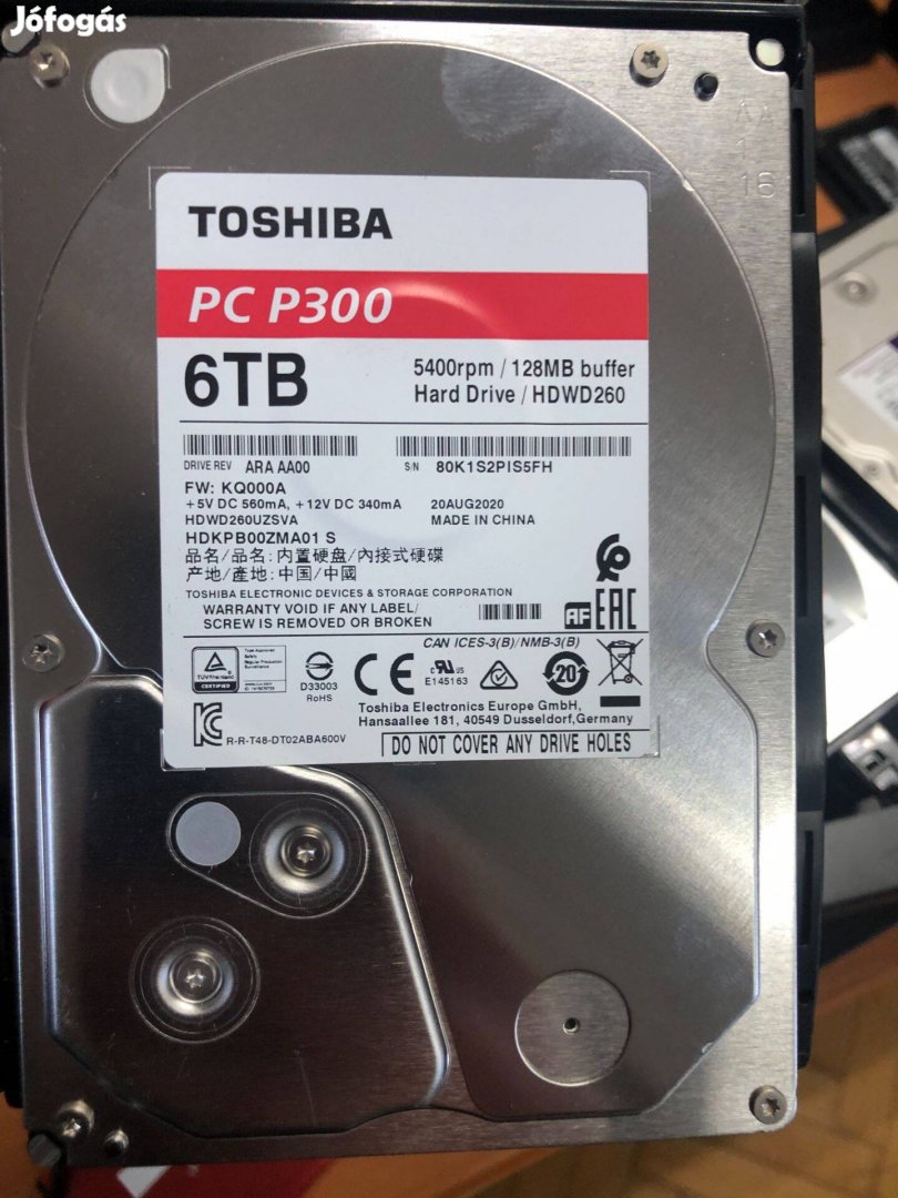 Toshiba 6TB HDD 3.5"