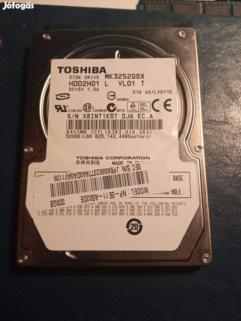 Toshiba HDD2H01 laptop hdd 320 GB (zozizo)
