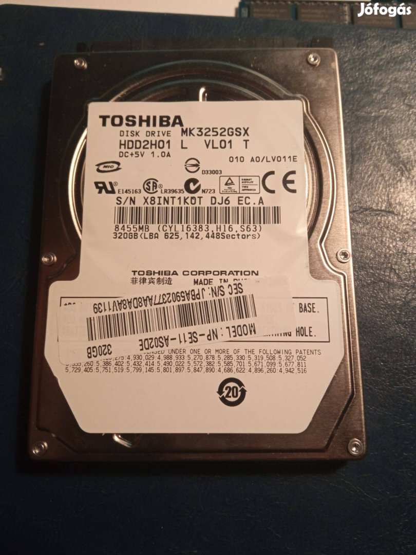 Toshiba HDD2H01 laptop hdd 320 GB (zozizo)