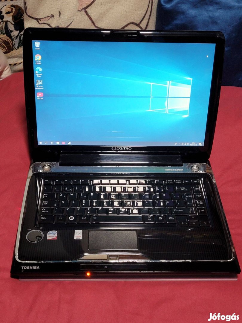 Toshiba Qosmio F50 multimédiás/gamer laptop/nvidia,P8400, 4GB, 2x250GB