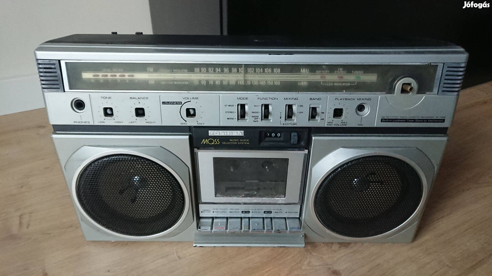 Toshiba RT-7170s retro rádió régi kazettás magnó rádiómagnó hibás