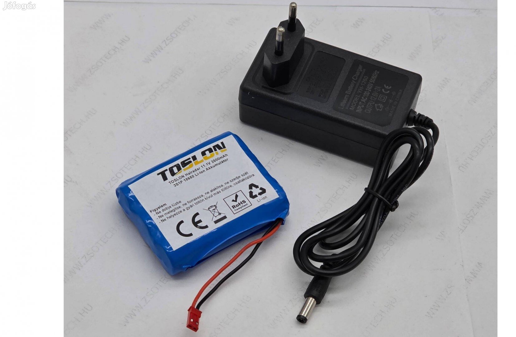 Toslon TF520 Halradar akkumulátor töltő szett 3500mah 11.1v