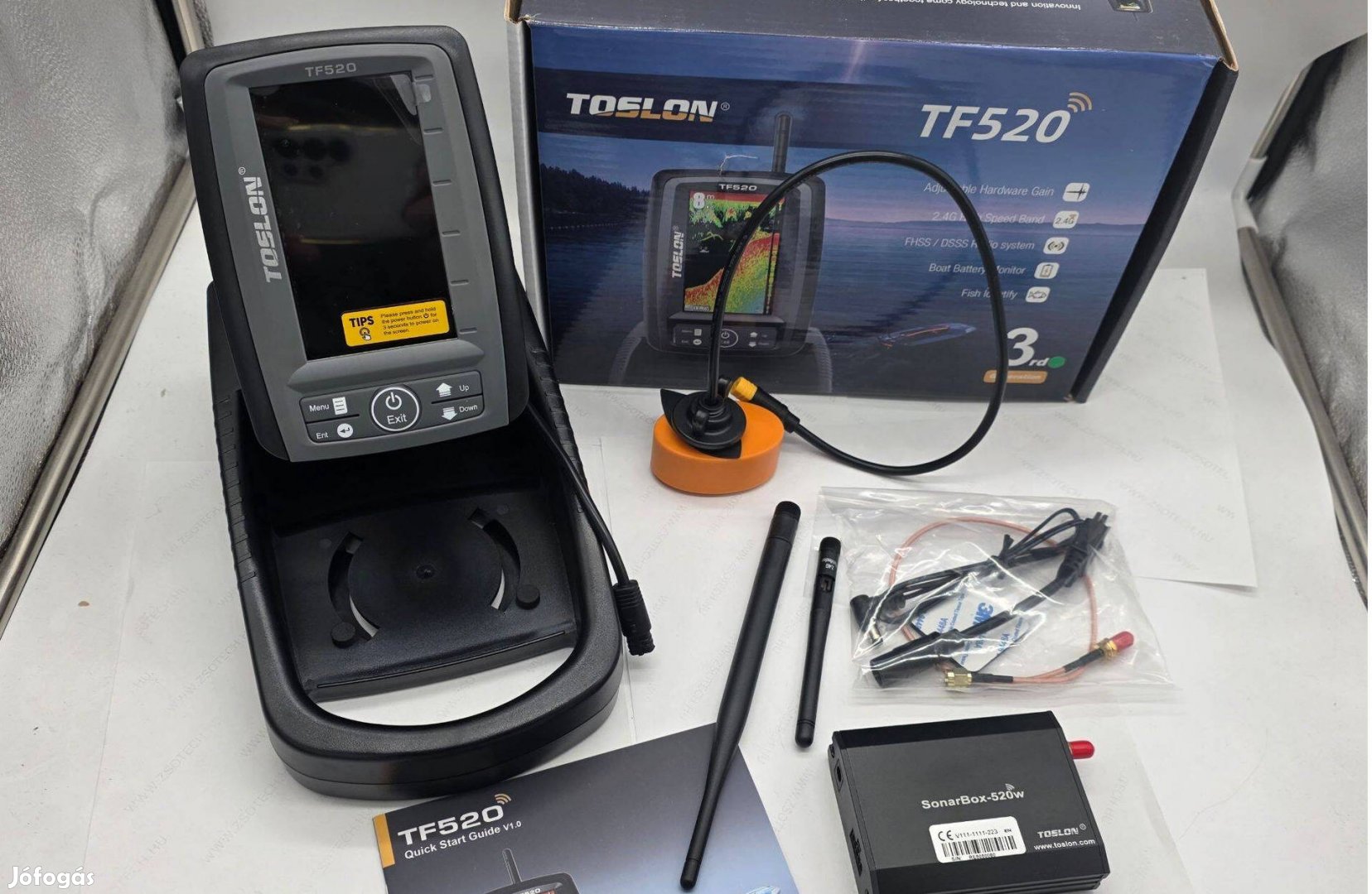 Toslon TF520 etetőhajó halradar RC hal radar vezeték nélküli