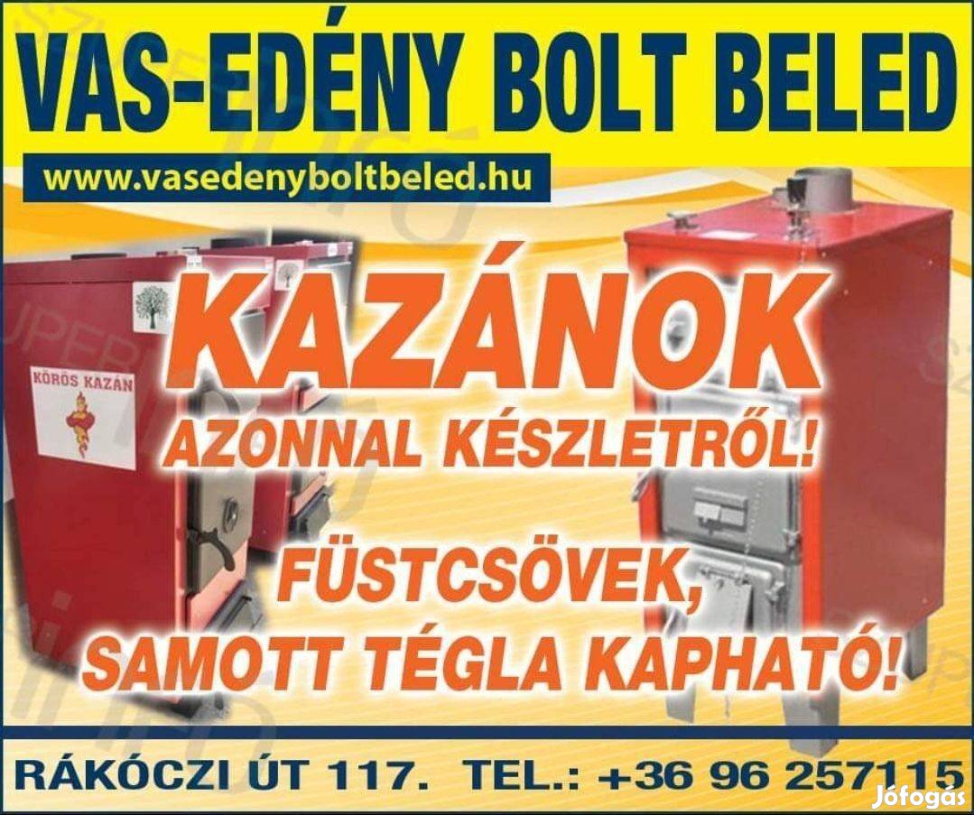 Totya S 38 új vegyestüzelésű kazán eladó!