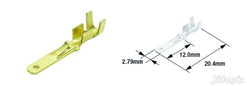 Tourmax elektromos dugaszoló férfi érintkező tű típus 110 (100 db)