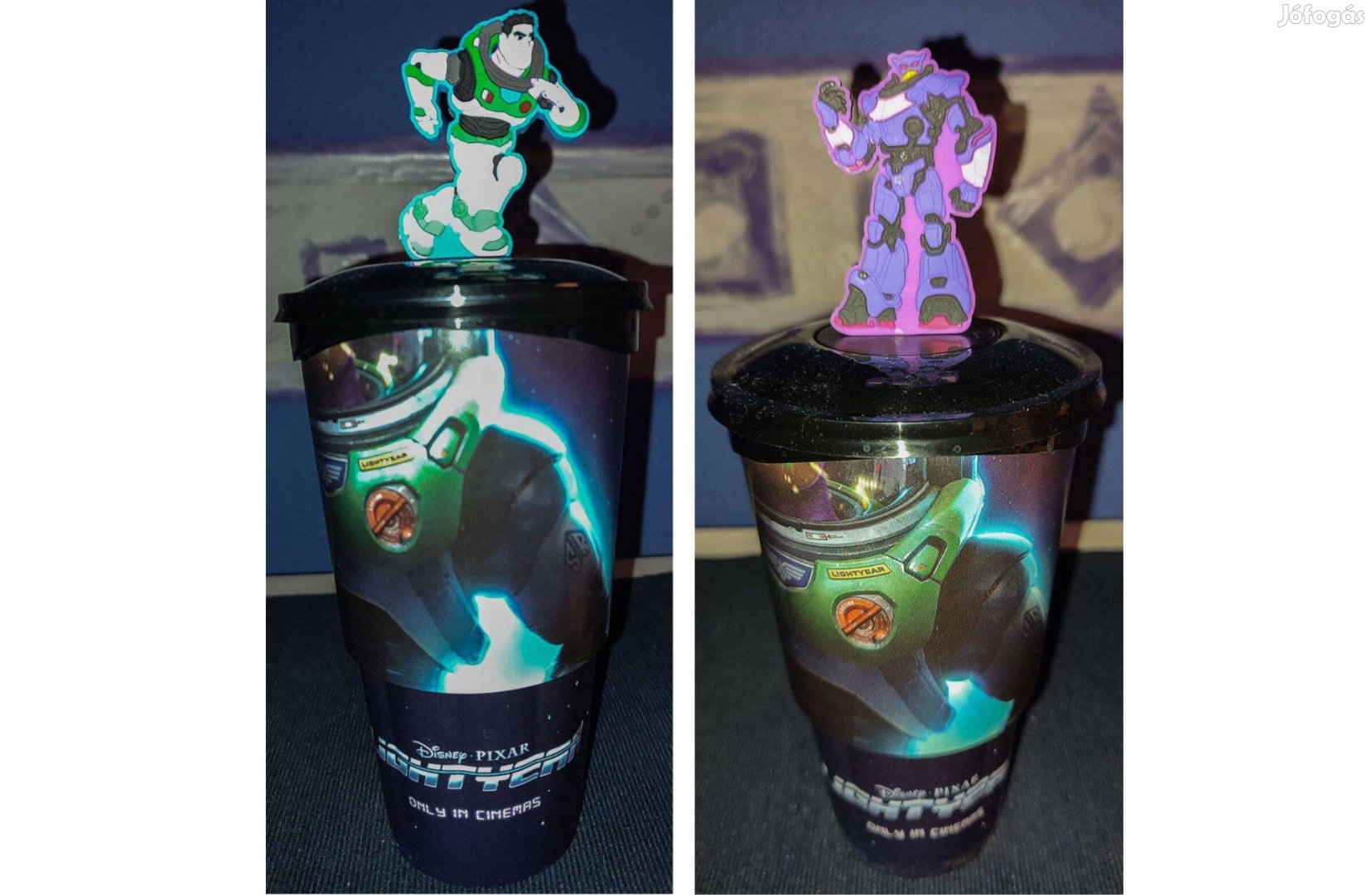 Toy Story Lightyear új, pecsét nyomós tropperes mozis pohár (2 fajta)
