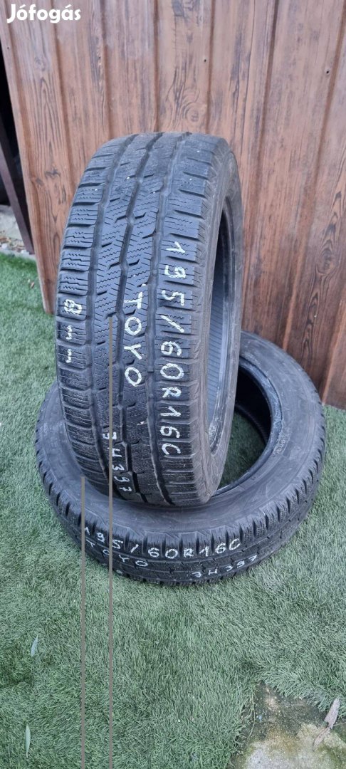 Toyo 195/60 R16C 6-8mm 2021-es Téli Gumiabroncs 2db #397