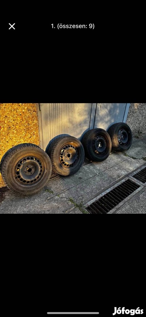 Toyo snowprox 185/60 R15 téligumi + lemezfelni