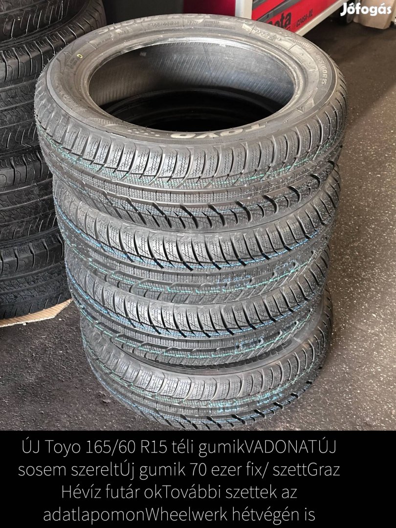 Toyo téli gumik 165/60 R15 4 db új 