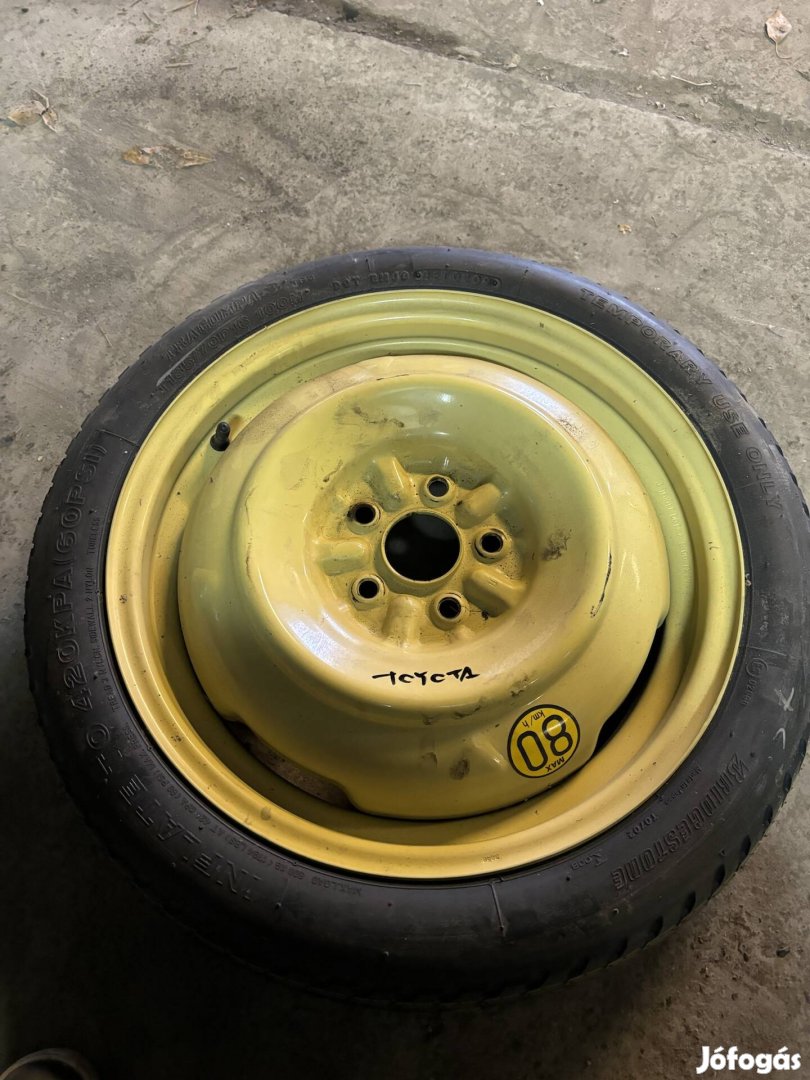 Toyota 5x100 '16 felni pótkerék mankókerék 