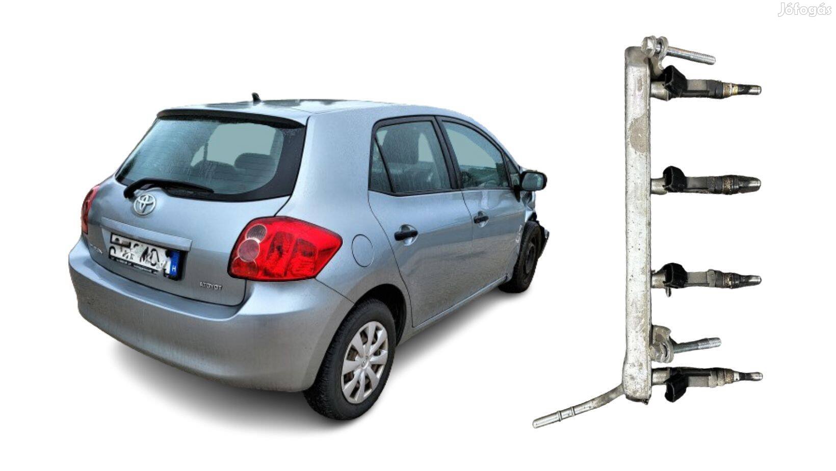 Toyota Auris 1.33 injektorok + üzemanyaghíd motorkód 1NR