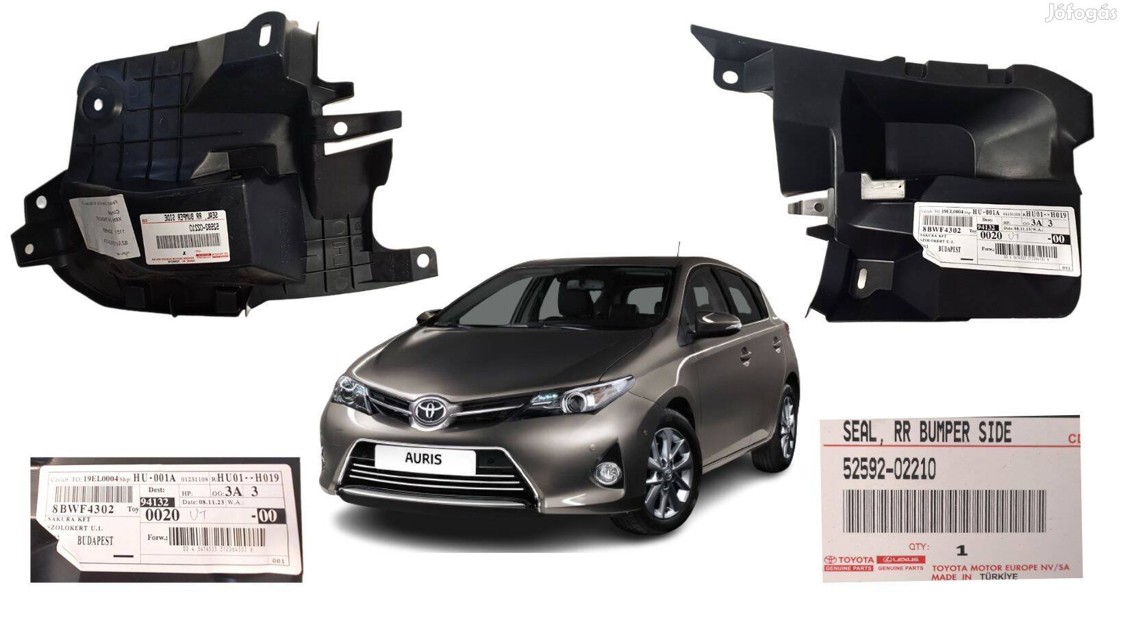 Toyota Auris hybrid jobb hátsó dobbetét alsó rész, Új, csz 5259202210