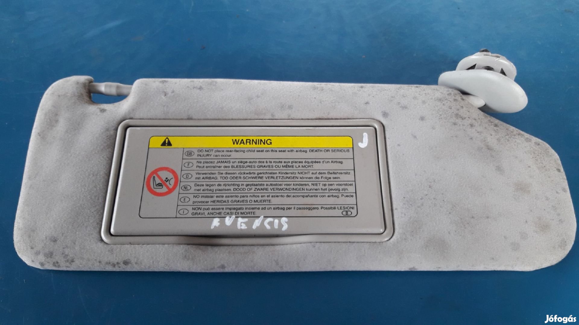 Toyota Avensis Jobb Napellenző