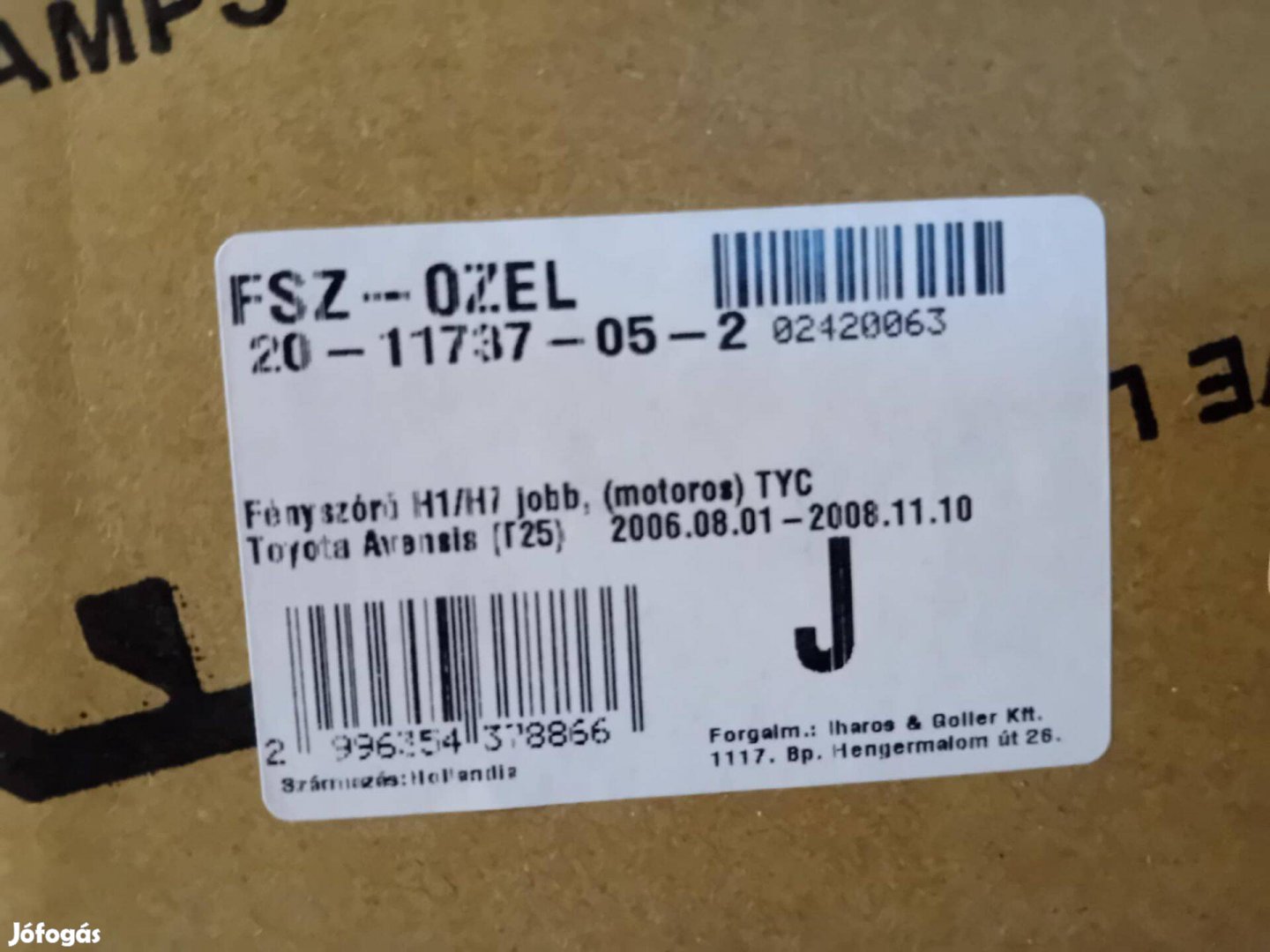 Toyota Avensis T25 Első fényszórók - új