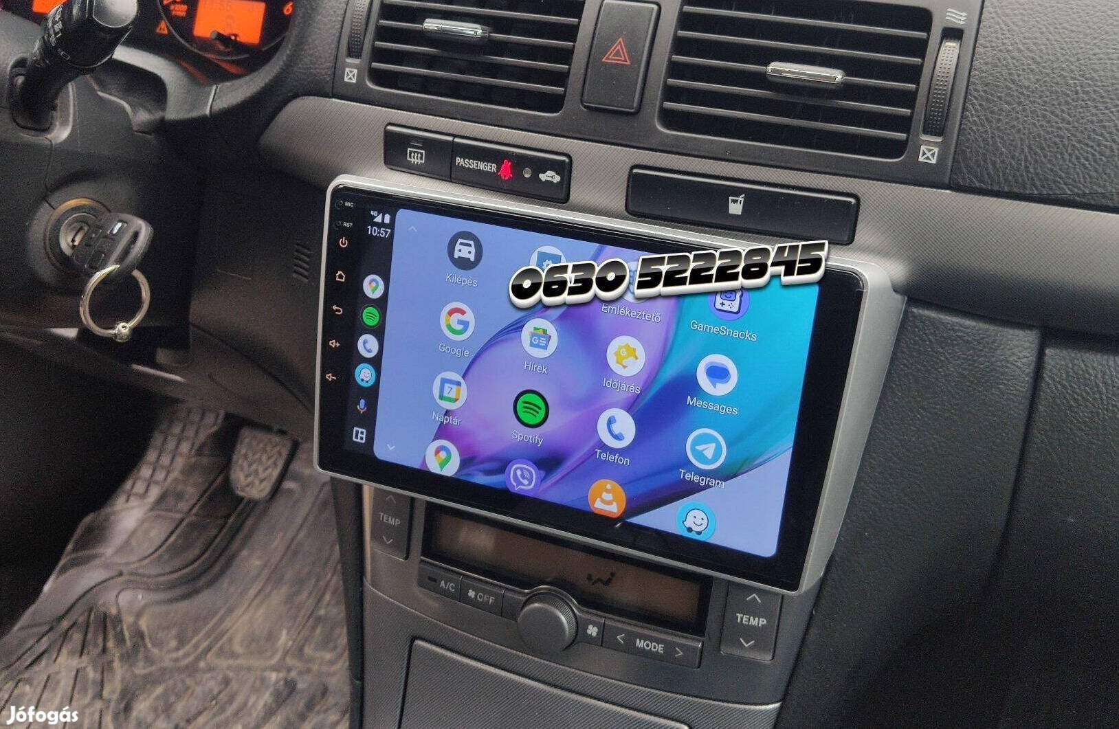 Toyota Avensis T25 Rádió Android Multimédia Navigáció 2Din Carplay GPS