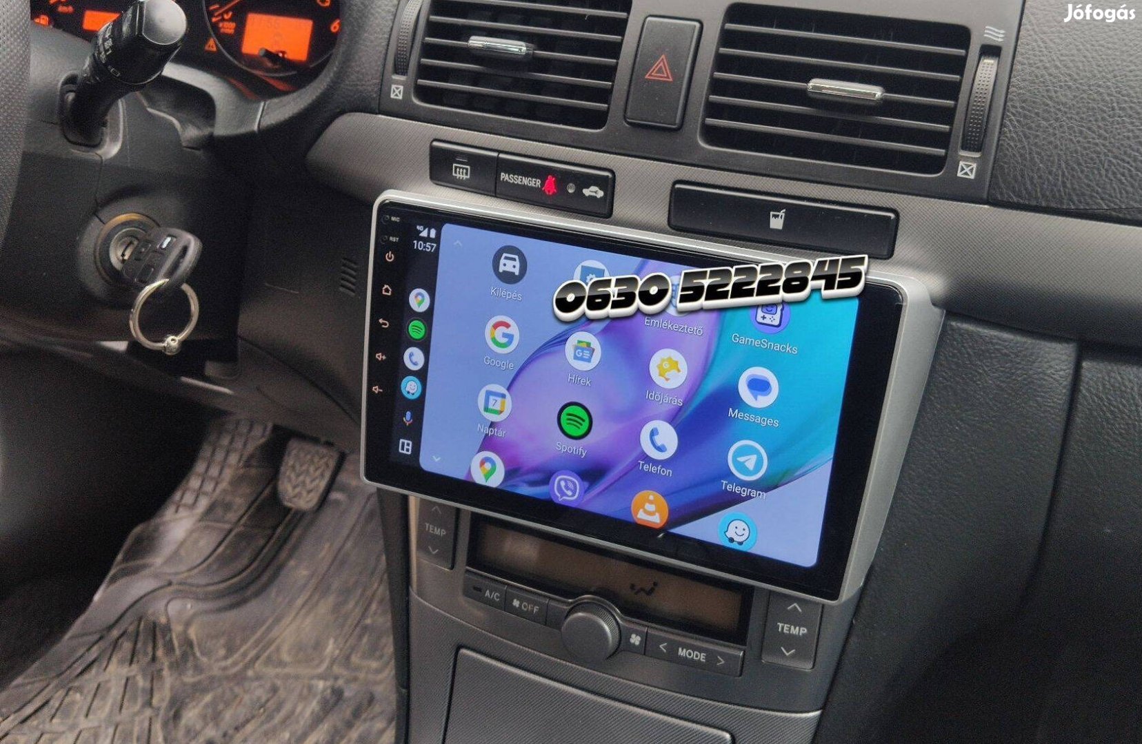 Toyota Avensis T25 Rádió Android Multimédia Navigáció 2Din Carplay GPS
