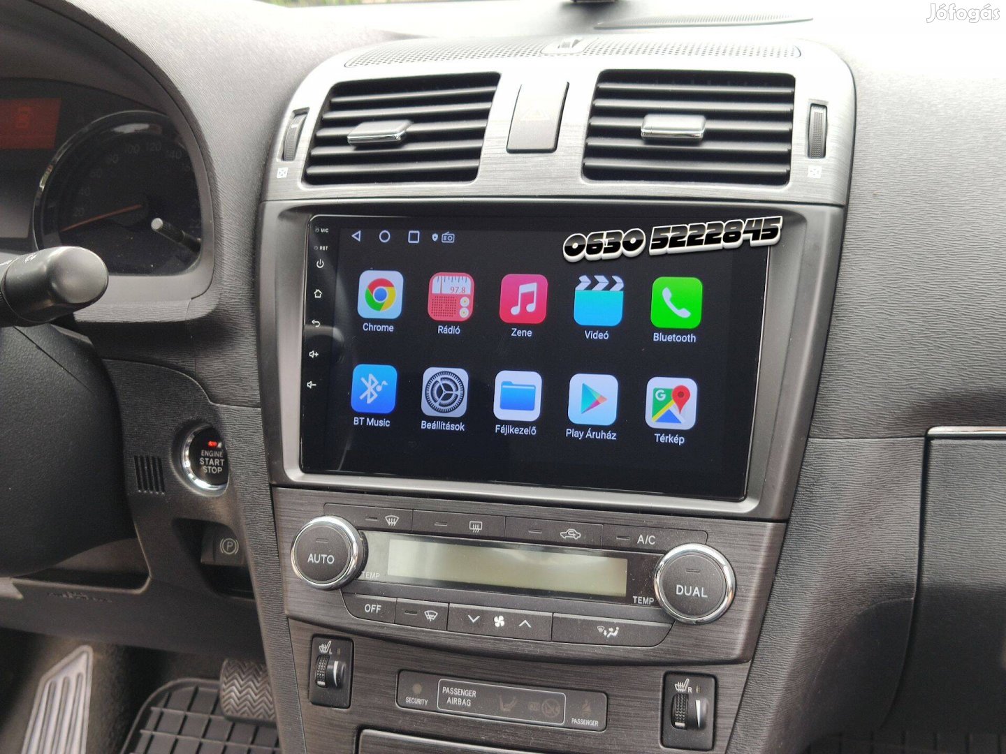 Toyota Avensis T27 Android 2Din Multimédia Navigáció Rádió Carplay