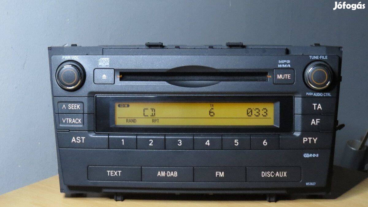 Toyota Avensis gyári cd mp3 rádió fejegység