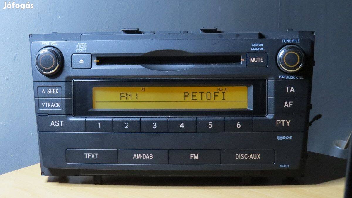 Toyota Avensis gyári cd mp3 rádió fejegység