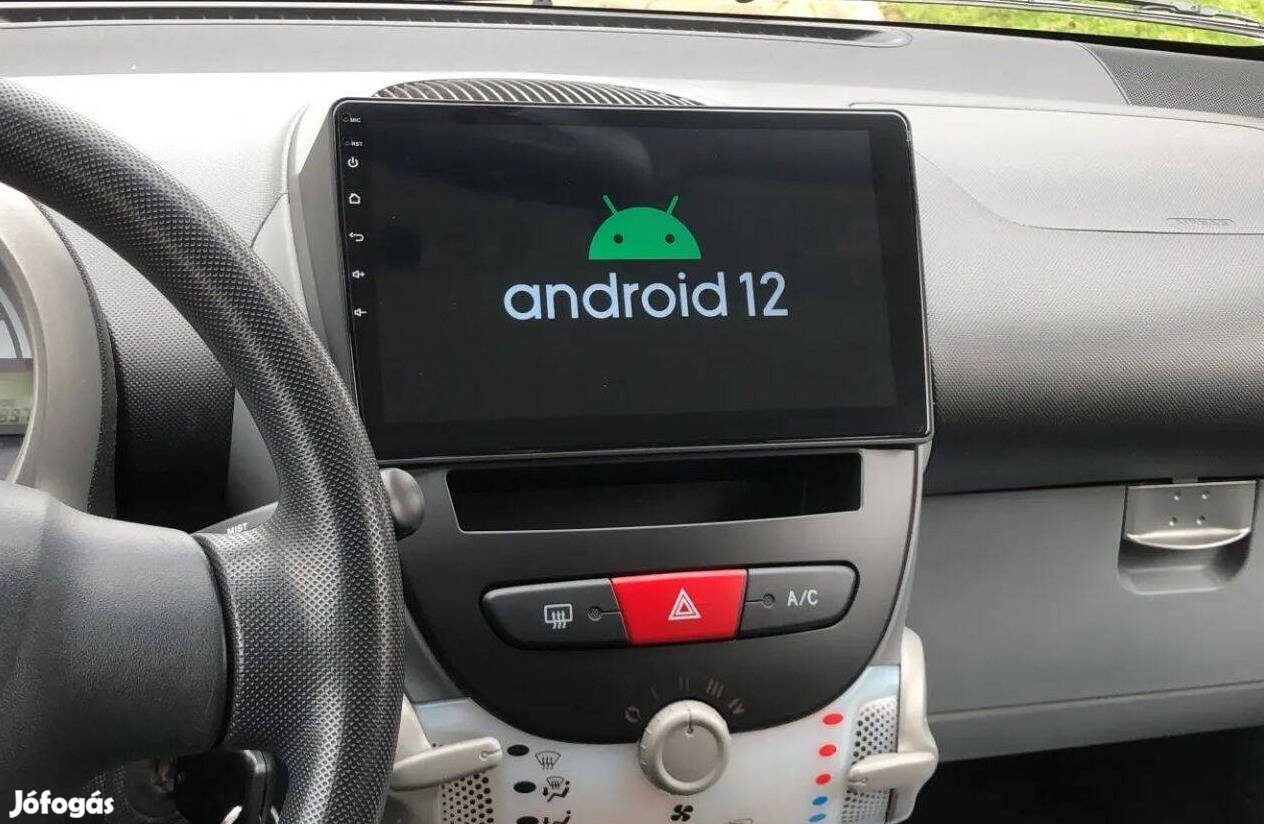 Toyota Aygo 2Din Android Rádió Multimédia Carplay Kijelző Navigáció