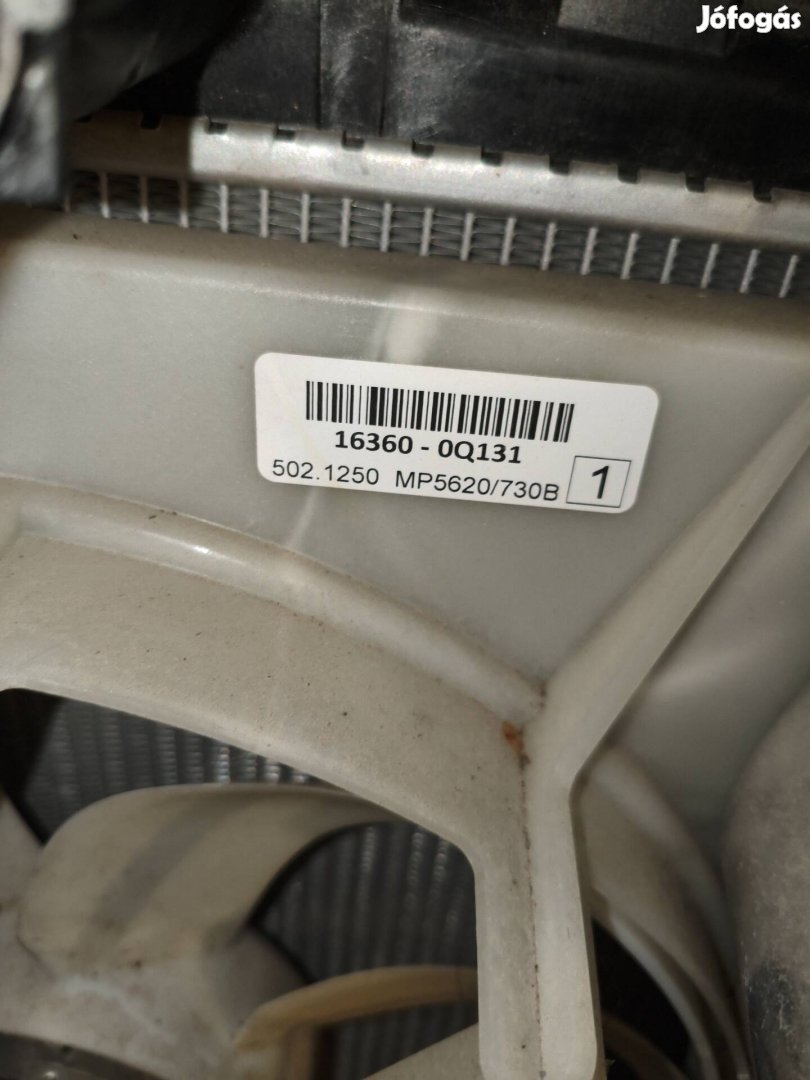 Toyota Aygo X hűtősor komplett 