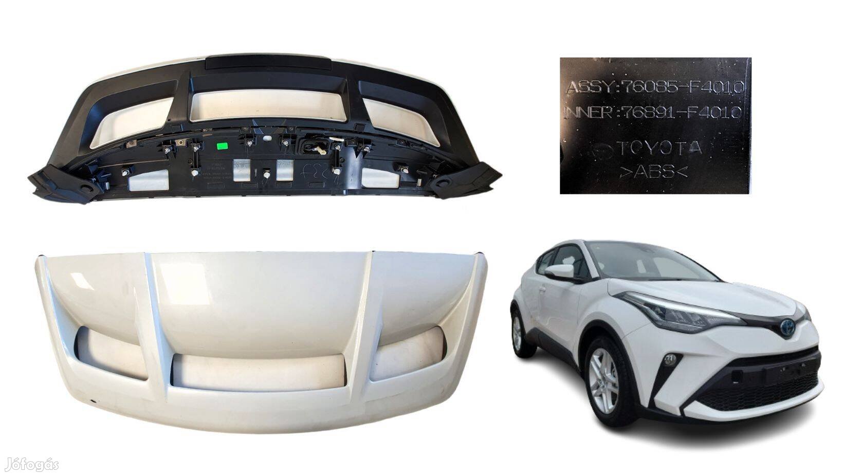 Toyota C-HR 1.8 hibrid hátsó légterelő szárny cikkszám 76085F4010