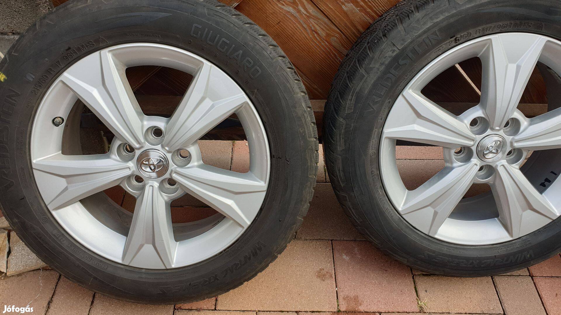 Toyota Chr gyári alufelni ,új tpms, 215/60 R17 téli