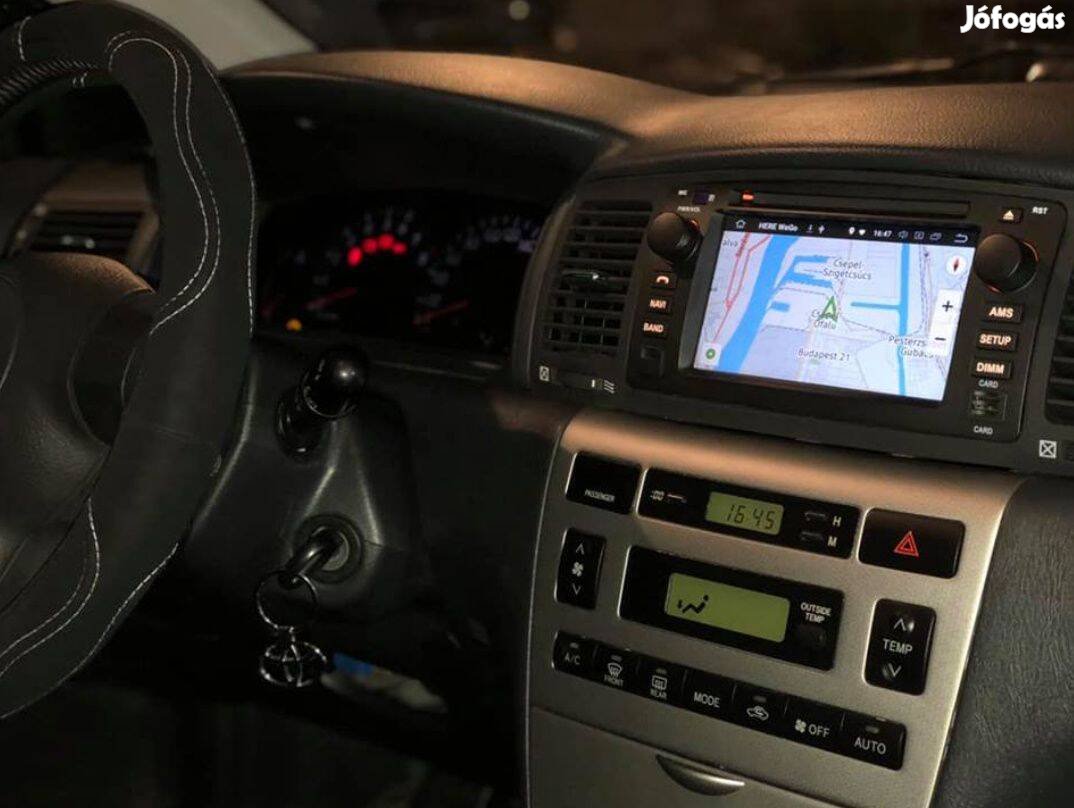 Toyota Corolla E120 Carplay Multimédia GPS Rádió Tolatókamerával