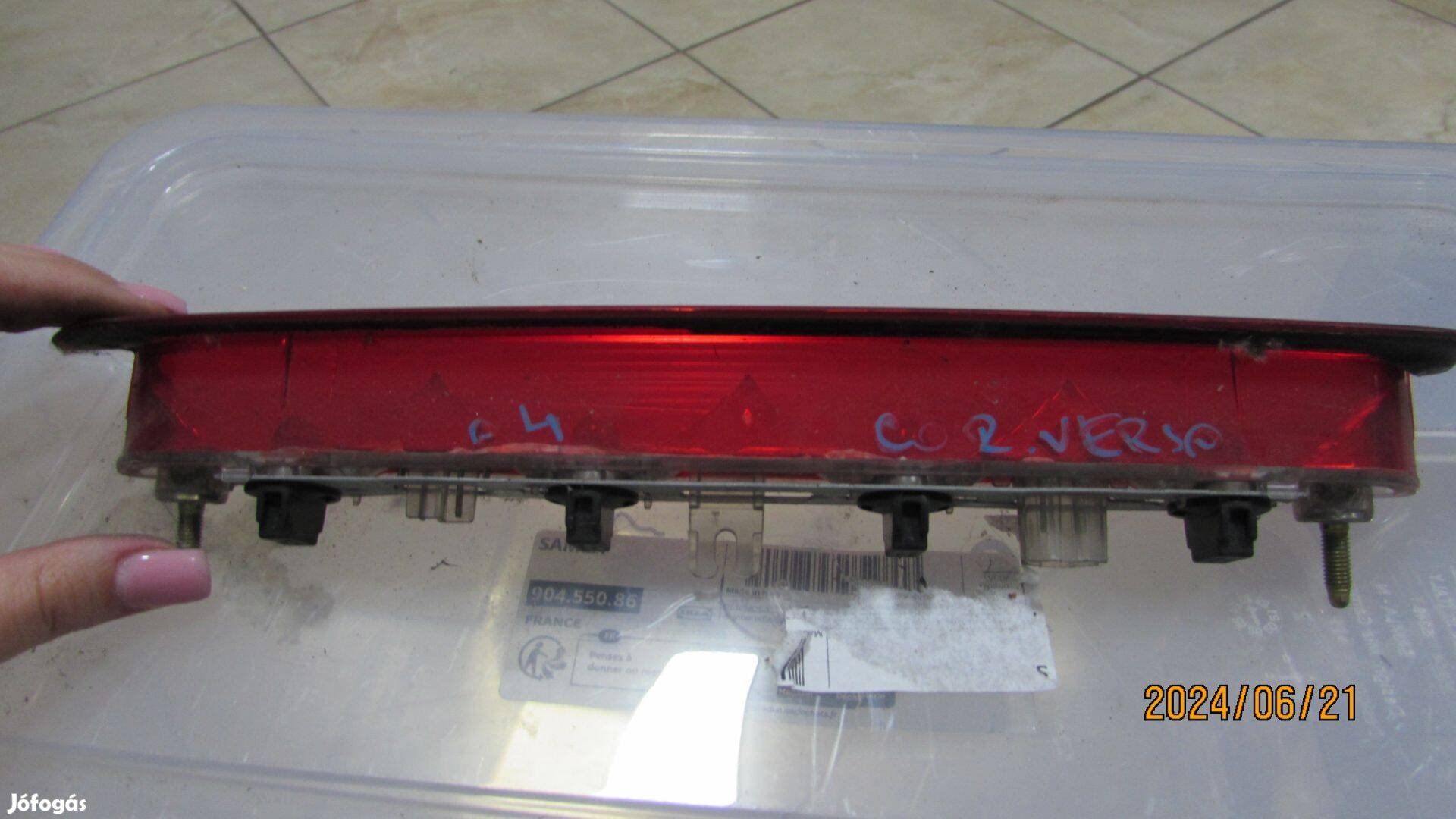 Toyota Corolla Verso 2004-2009 pótféklámpa