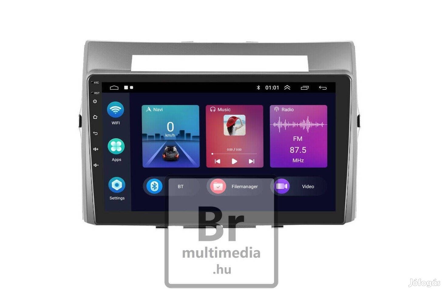 Toyota Corolla Verso Android 2Din Rádió Multimédia Navigáció Carplay