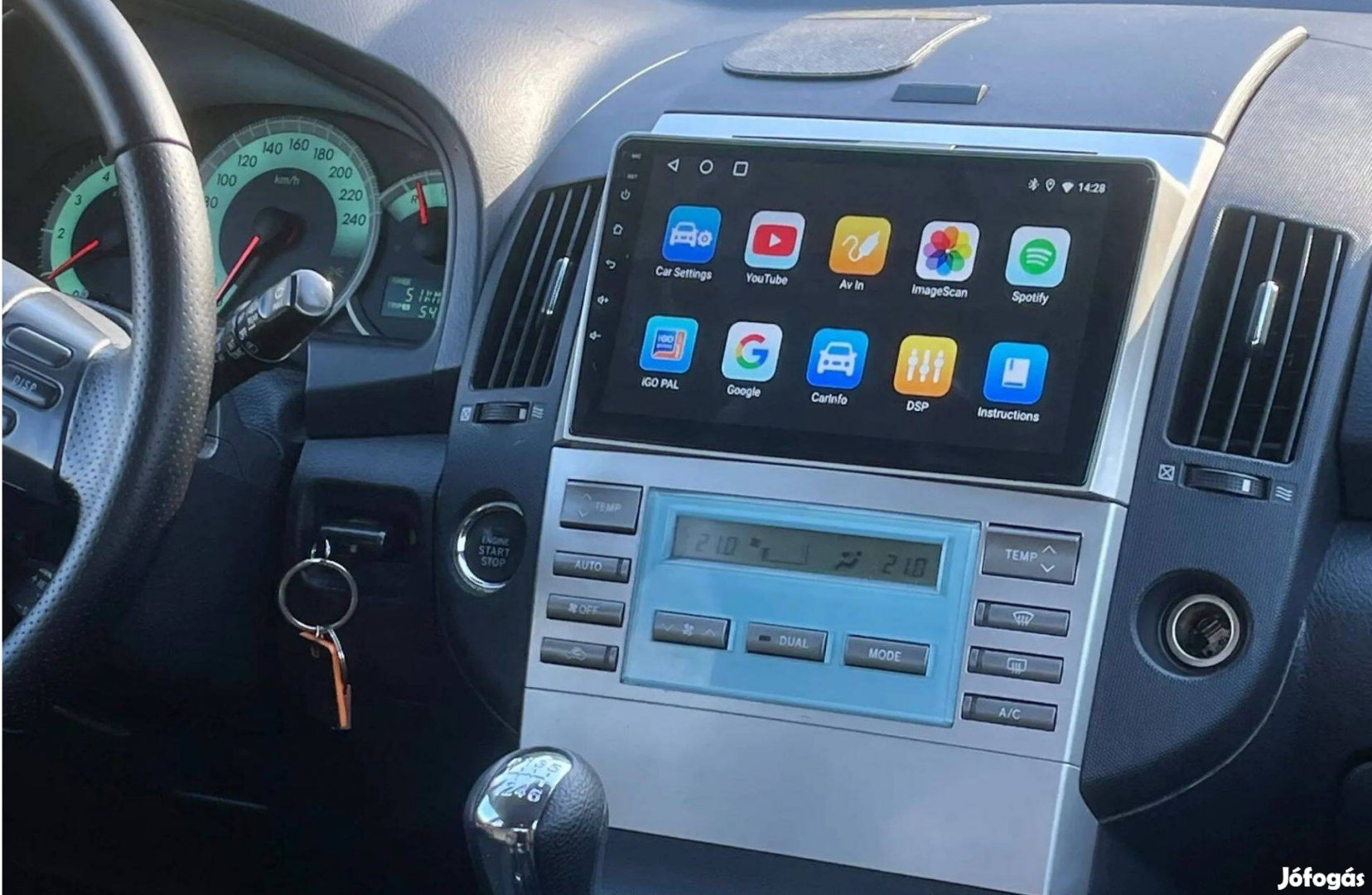 Toyota Corolla Verso Android Rádió Multimédia Hifi Navigáció Carplay