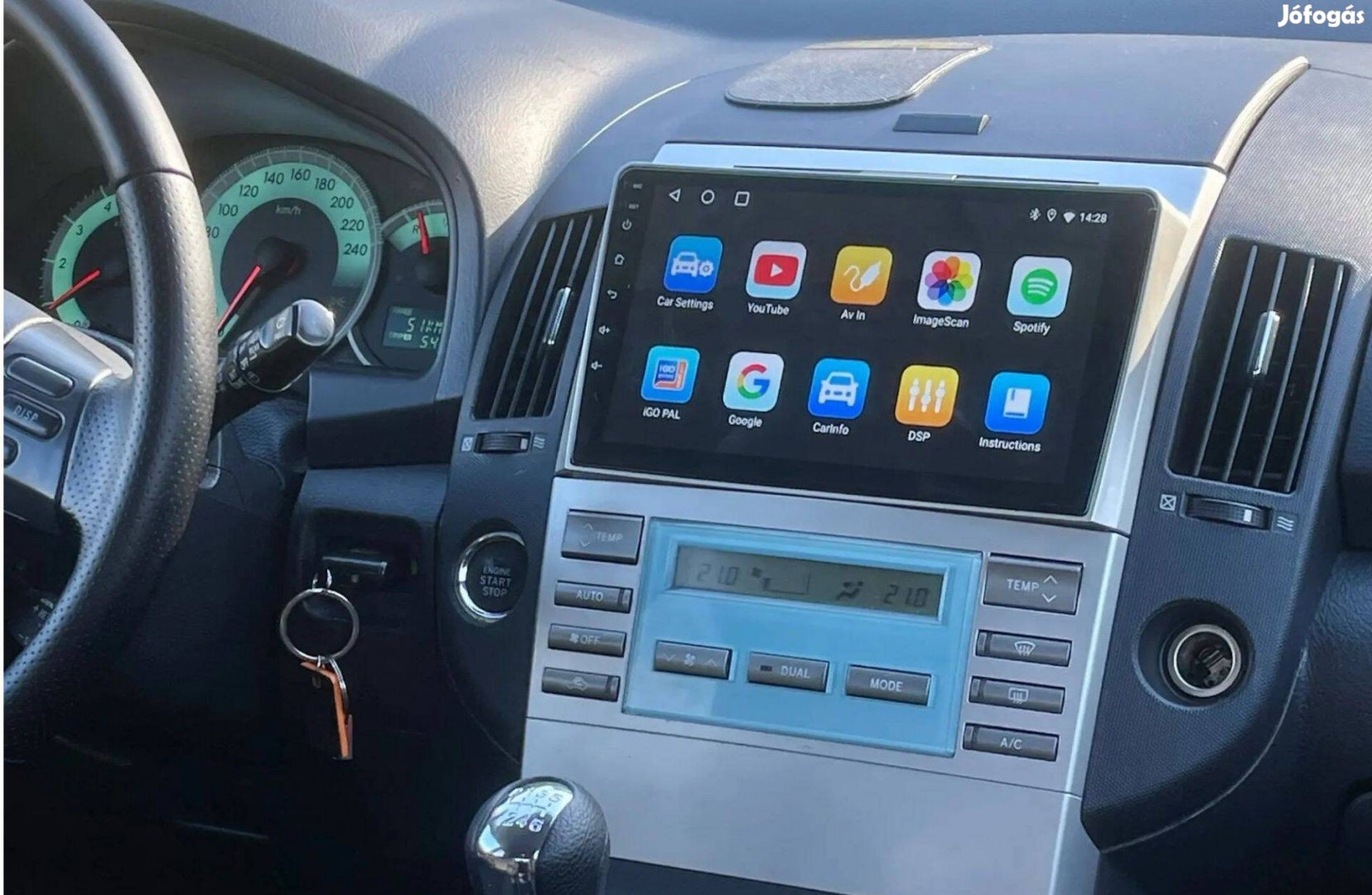 Toyota Corolla Verso Navigáció Android Kijelző Multimédia Autó Rádió
