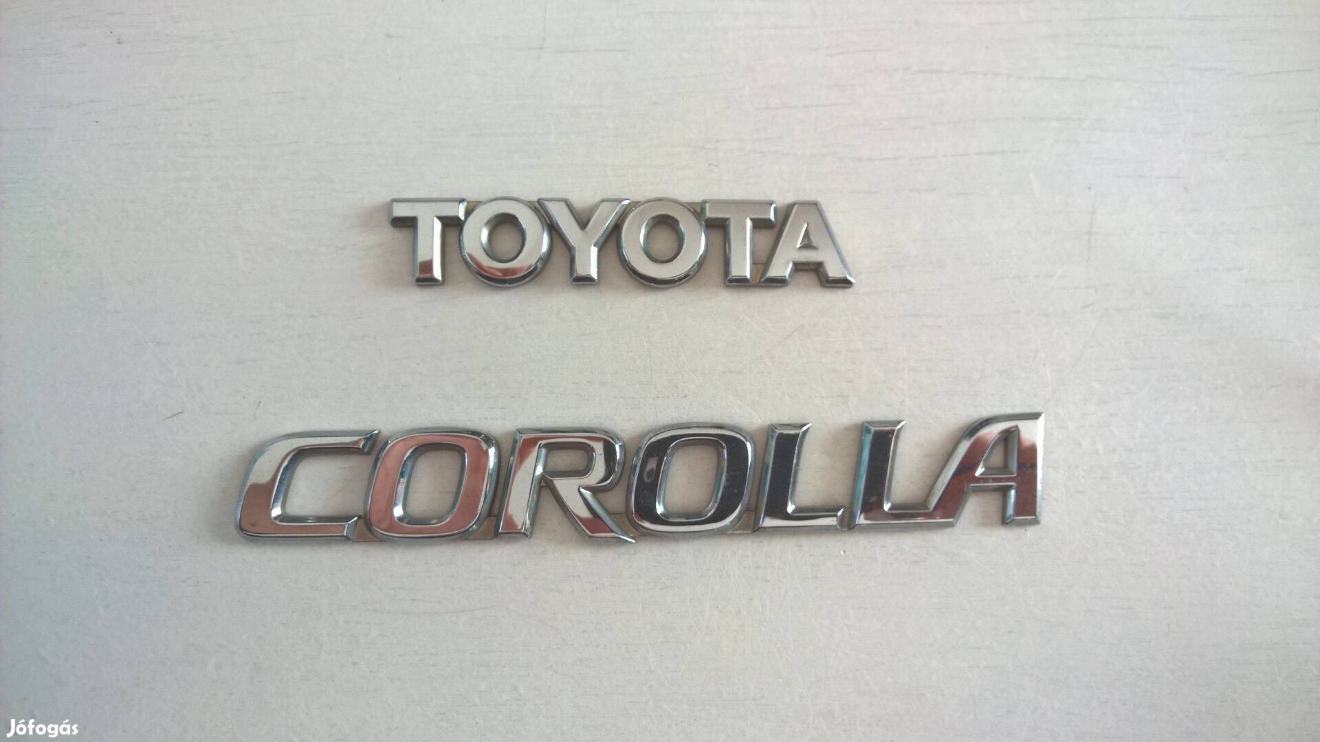 Toyota Corolla felirat gyári eladó + ajándék parfüm Glory Men EDT!