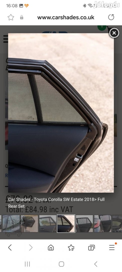 Toyota Corolla kombi ( 2018-tól ) ablaksötétítés Car Shades