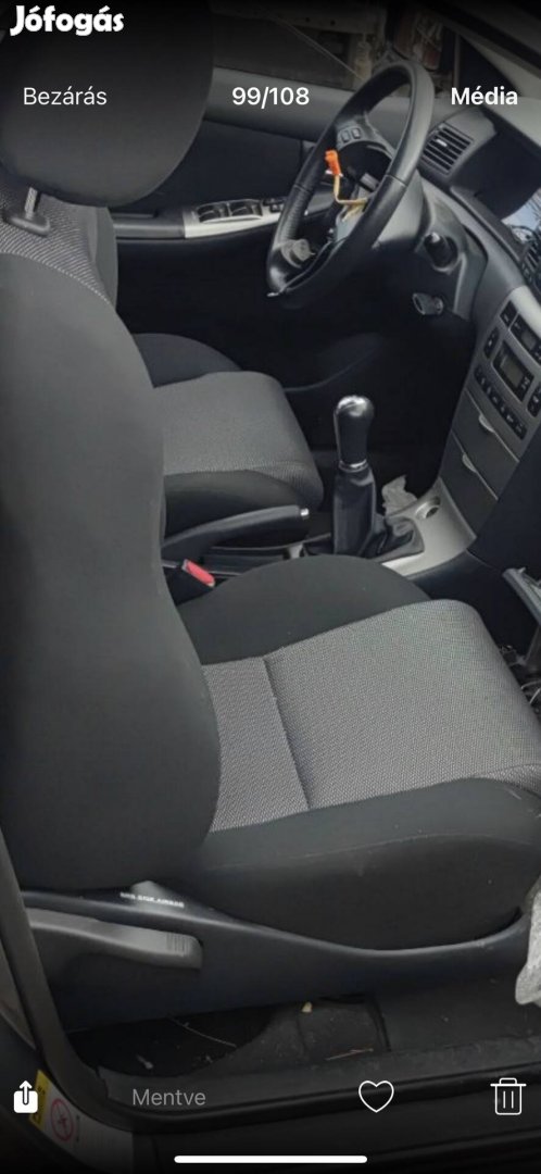 Toyota Corolla ülésszett