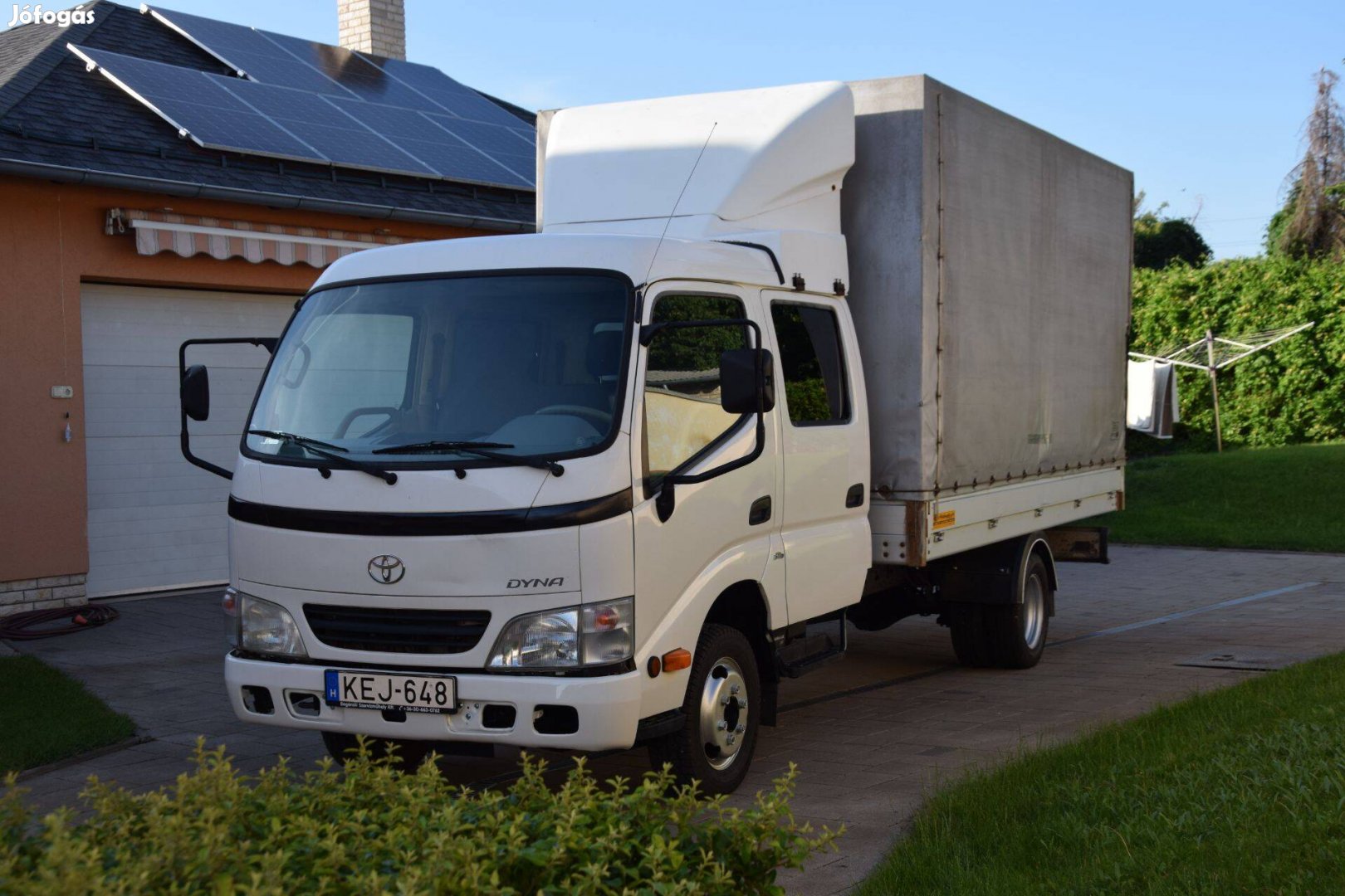 Toyota Dyna 150 D4D duplafülkés platós ponyvás