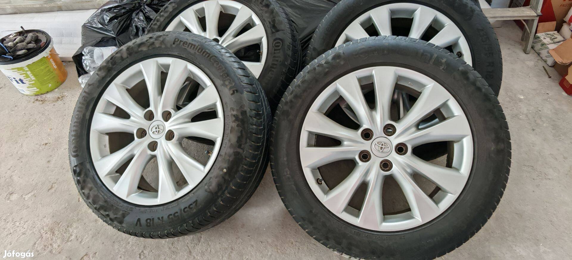 Toyota Gyári 18" 5x114,3 könnyűfém felni garnitúra!
