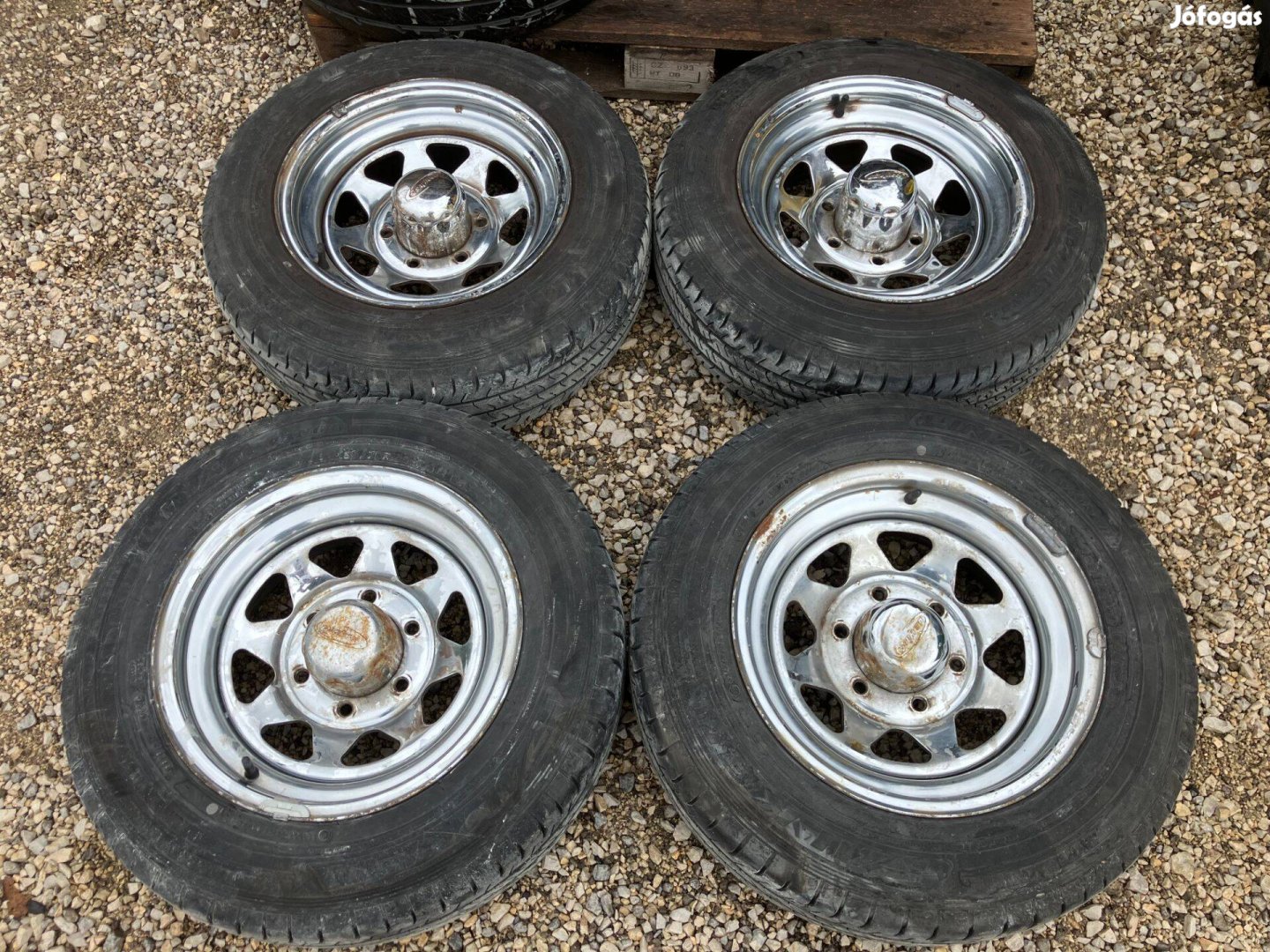 Toyota Hiace Hi-ace összkerekes króm felni kerék garnitúra 195/70 R15C