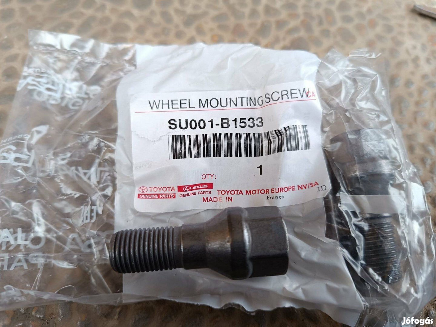 Toyota Proace acélfelni kerékcsavar, gyári új!