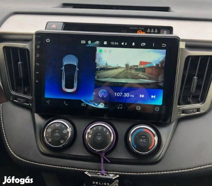 Toyota Rav4 Carplay Android 4+64GB Multimédia GPS Rádió + Kamera!