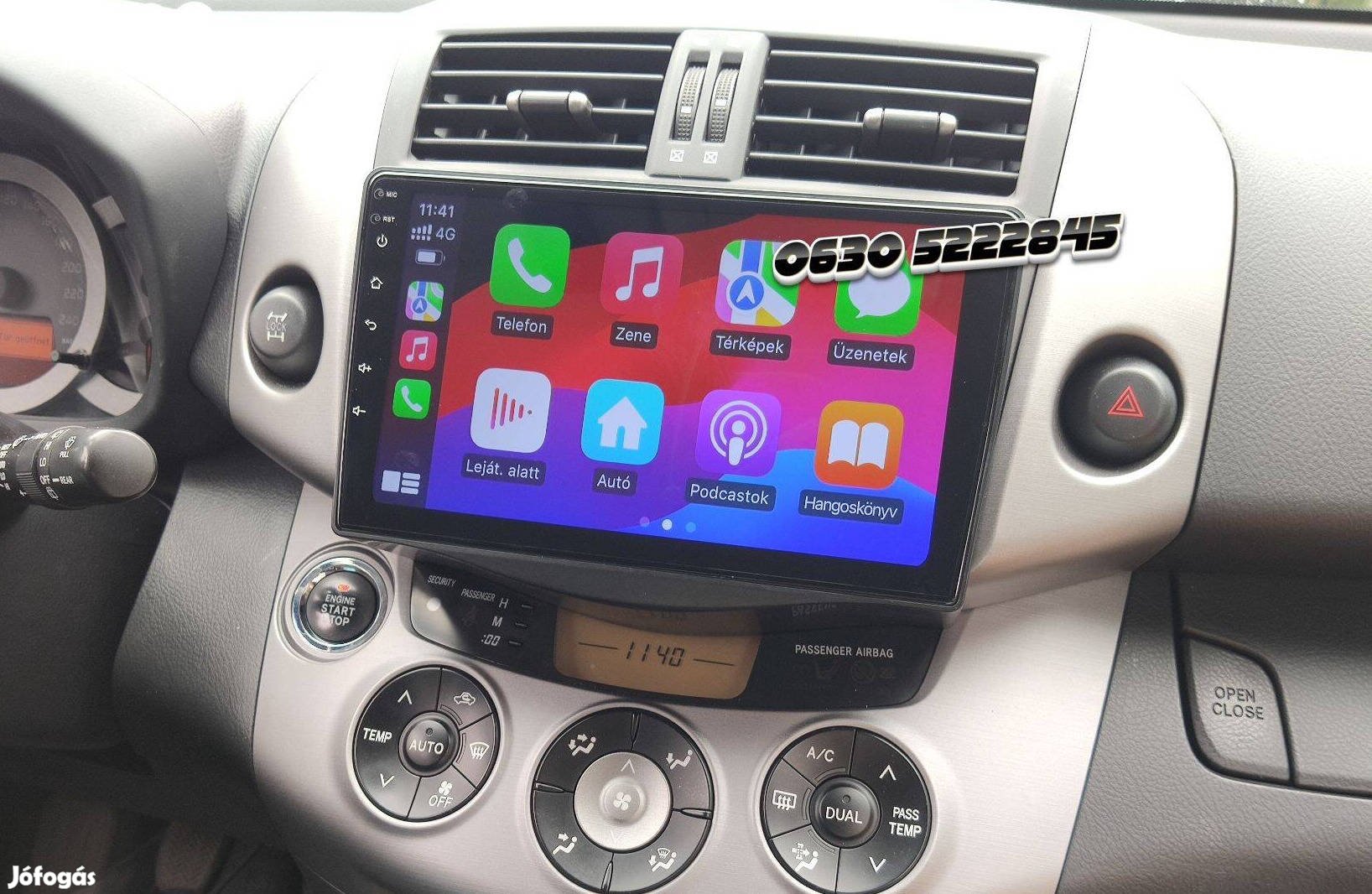 Toyota Rav4 Rav 4 Android Multimédia Navigáció Rádió Kijelző Carplay