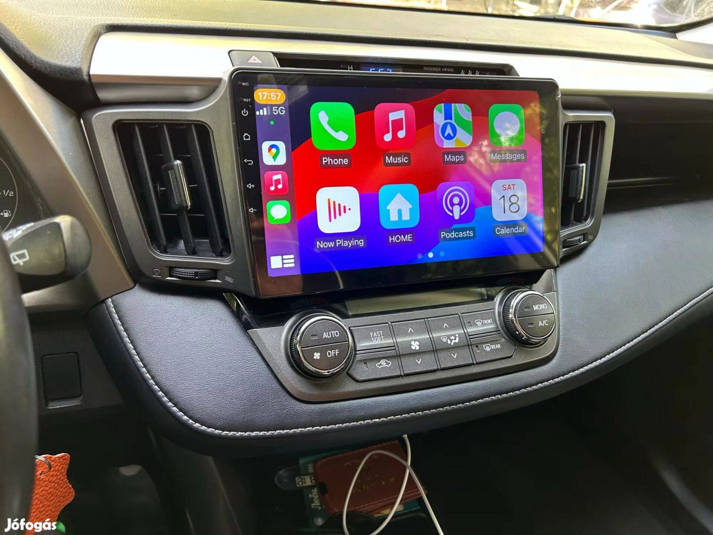 Toyota Rav4 Rav 4 Android Rádió Multimédia Navigáció Fejegység Carplay