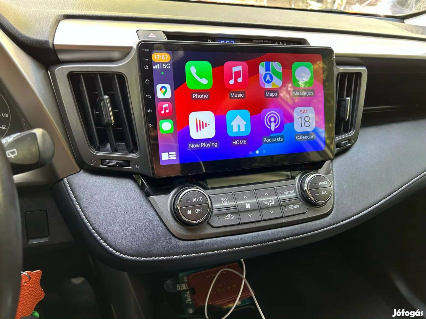 Toyota Rav4 Rav 4 Rádió Android Multimédia Kijelző Navigáció Carplay