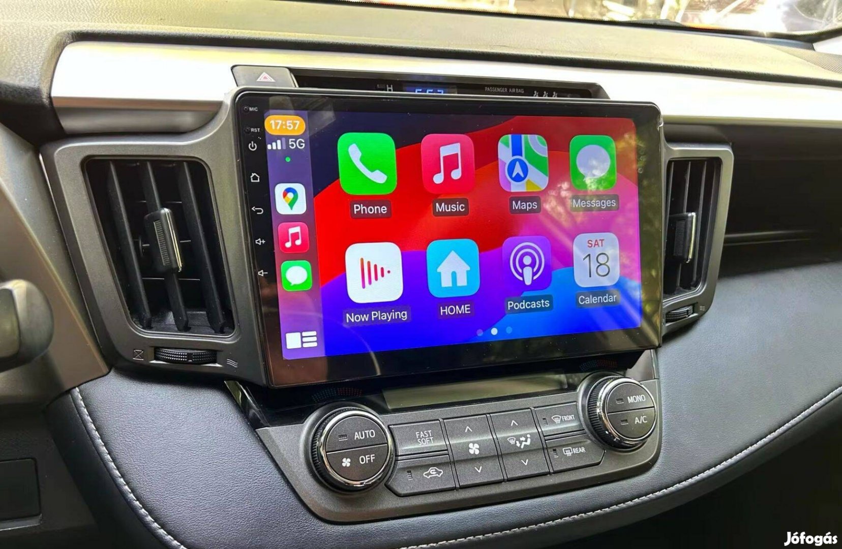 Toyota Rav4 Rav 4 Rádió Android Multimédia Kijelző Navigáció Carplay