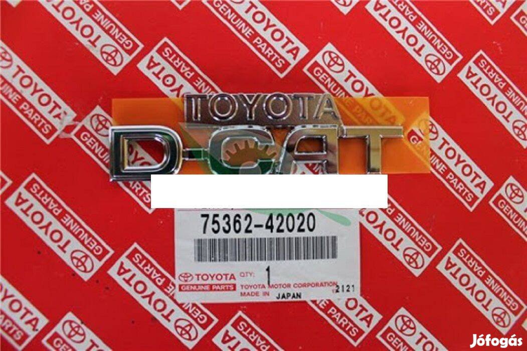 Toyota Rav4 - D4-CAT Embléma eladó. Cikkszám:75362-42020