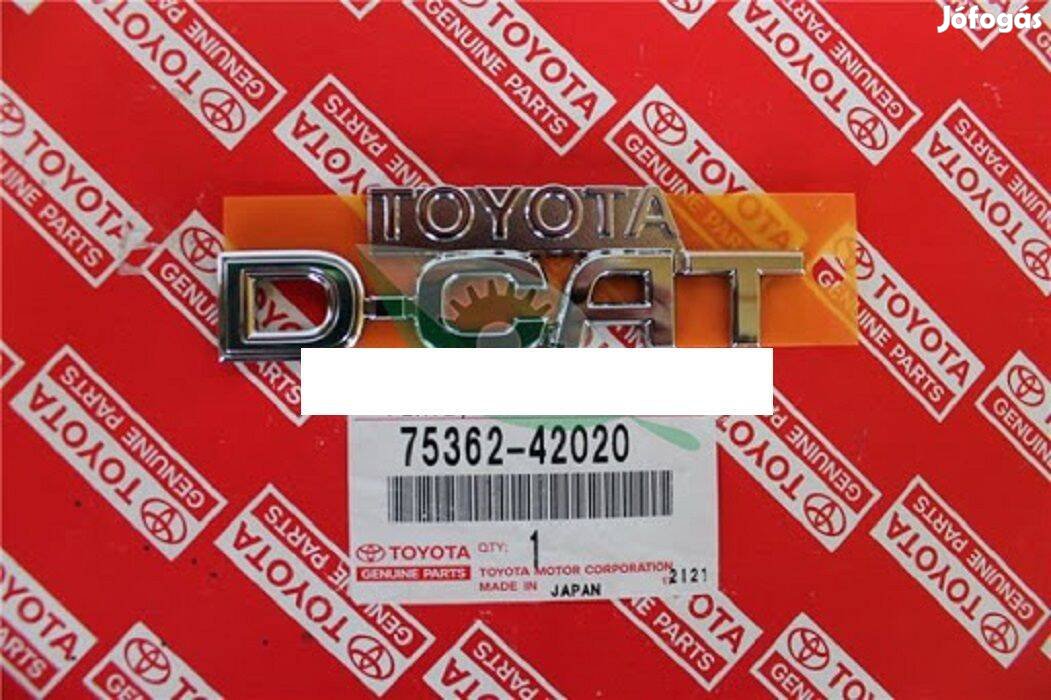 Toyota Rav4 - D4-CAT embléma eladó. Cikkszám:75362-42020