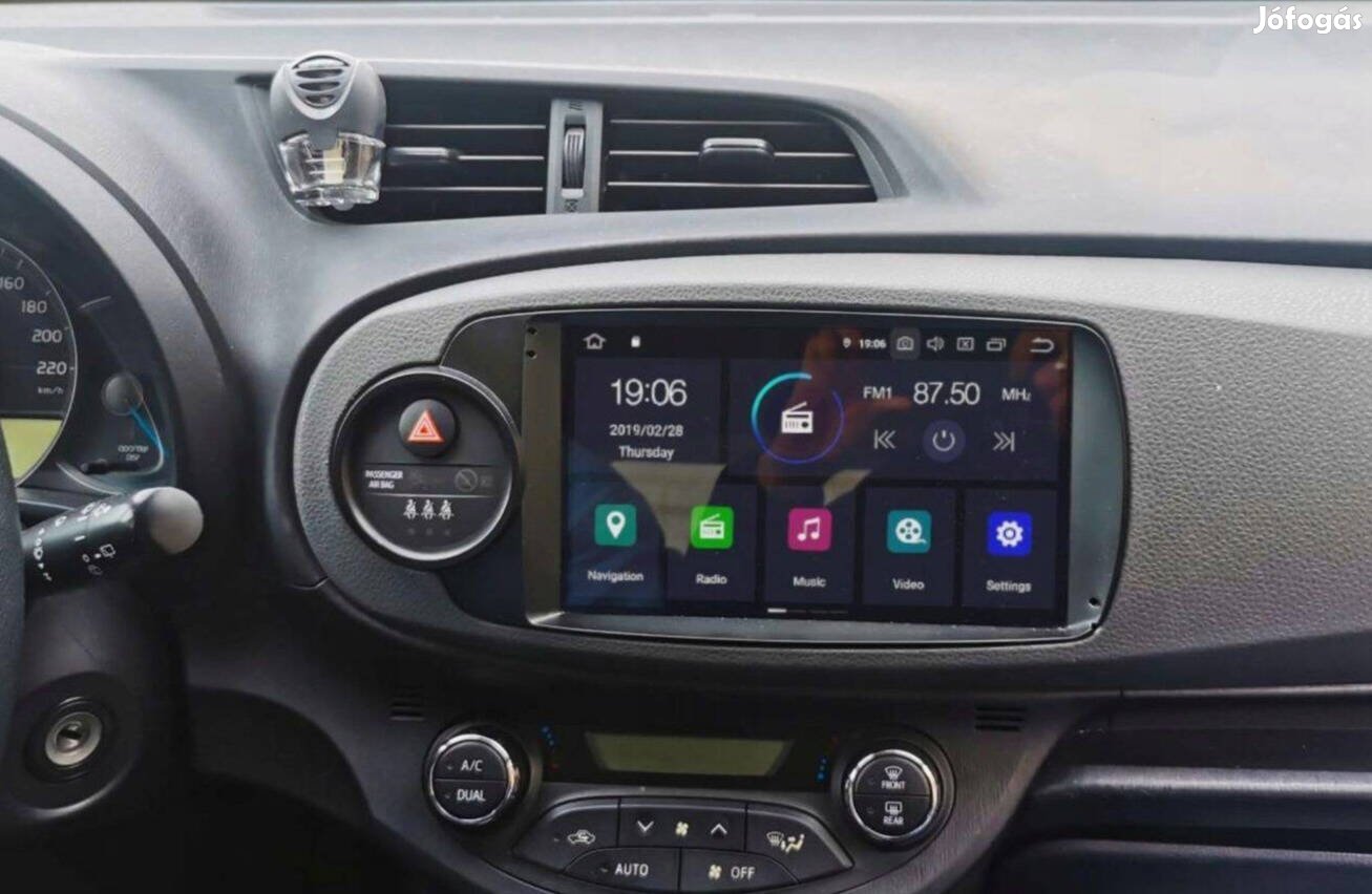 Toyota Yaris Android Auto Rádió Multimédia Navigáció Carplay Kijelző