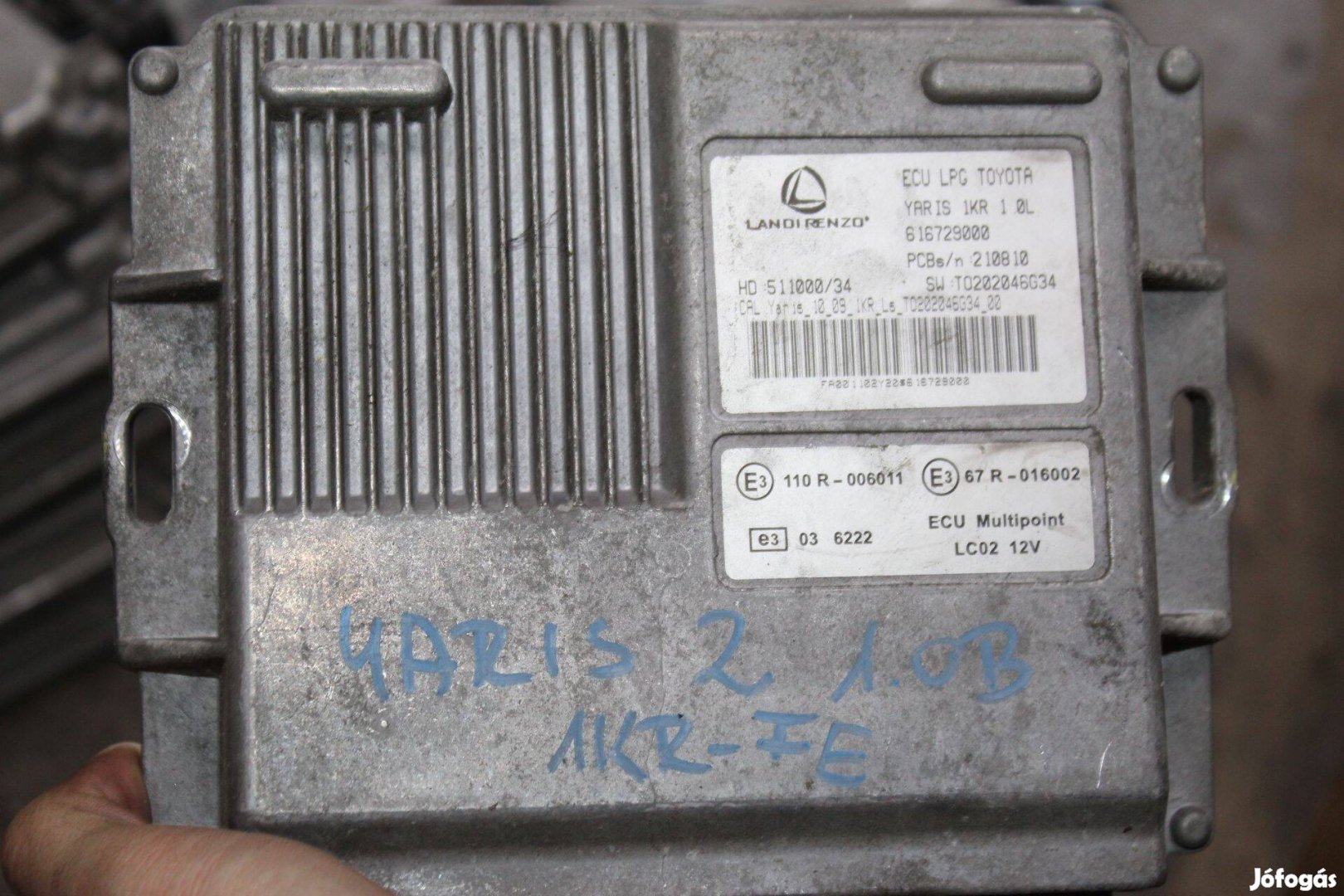 Toyota Yaris LPG motorvezérlő