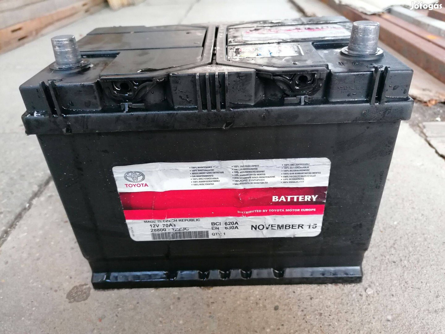 Toyota akkumulátor 70Ah 630A