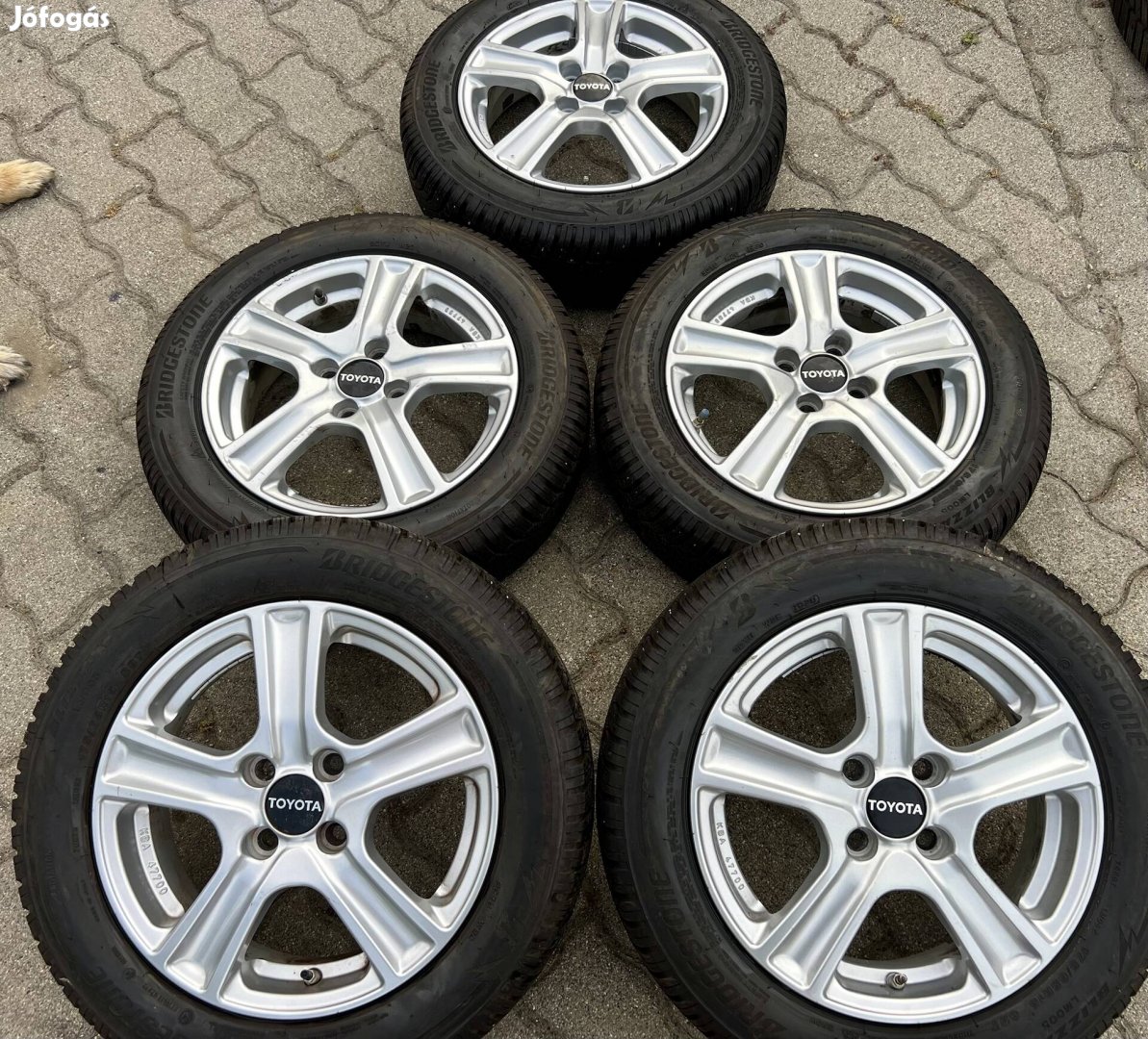 Toyota alufelni 15" 4x100 Téli 2020!! 5db!! Aygo yaris alufelni 15"